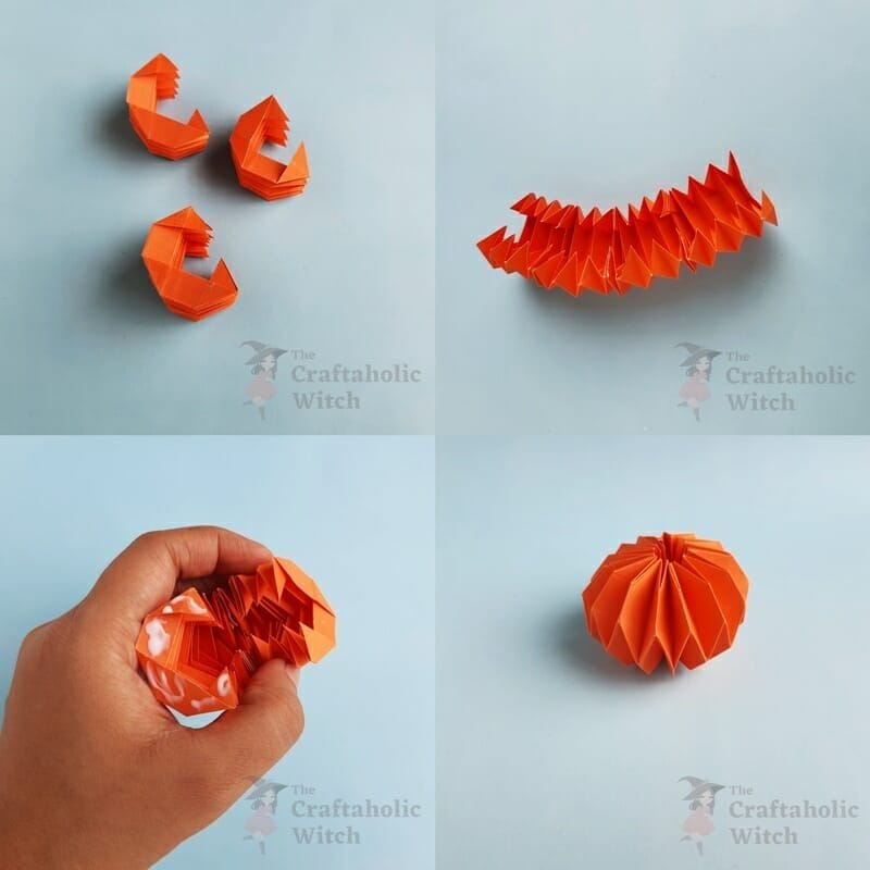 pumpkin origami step 7