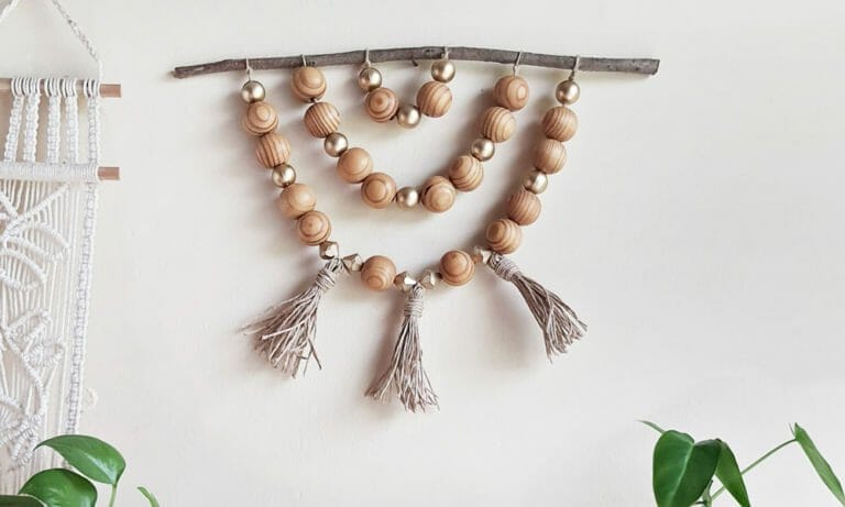 How to Make Wooden Bead Garland with Tassel (11 Easy Steps)