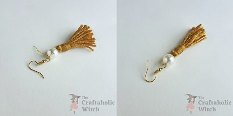 tassle earring diy - Step 3: Securing the Bead & Hook