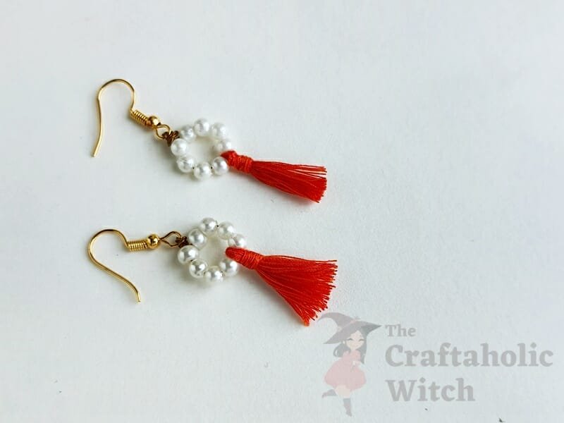 how to make tassel earrings - Step 4: Completing the Pair