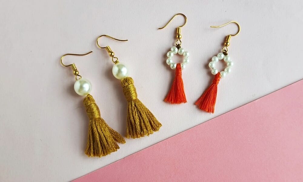 DIY Beaded Frilly Fringe Earrings with FREE Pattern Tutorial -