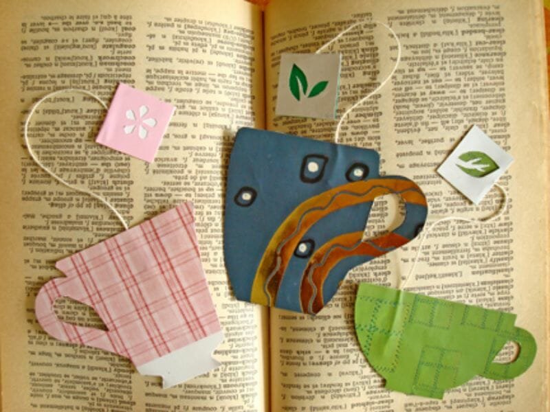 A Cup of Tea Bookmark - 23 Easy and Creative DIY Bookmarks with Complete Tutorial