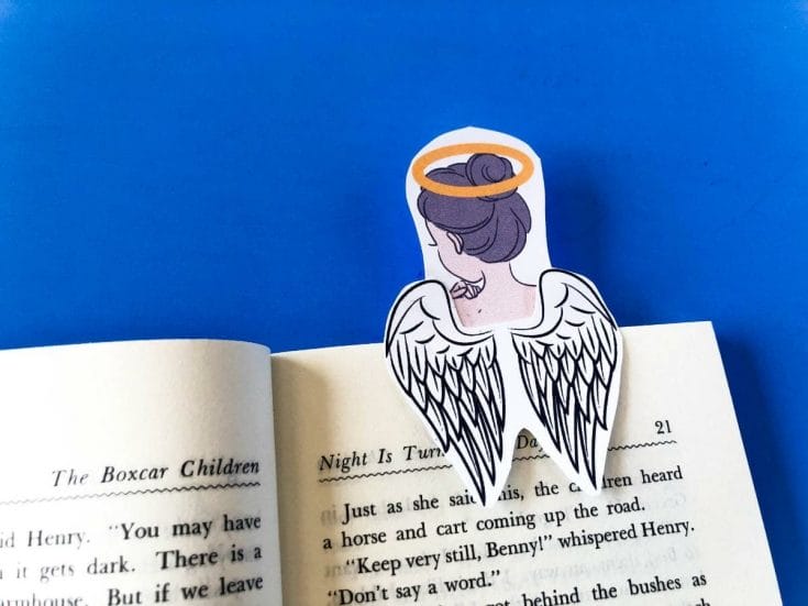 angel bookmark - 23 Easy and Creative DIY Bookmarks with Complete Tutorial