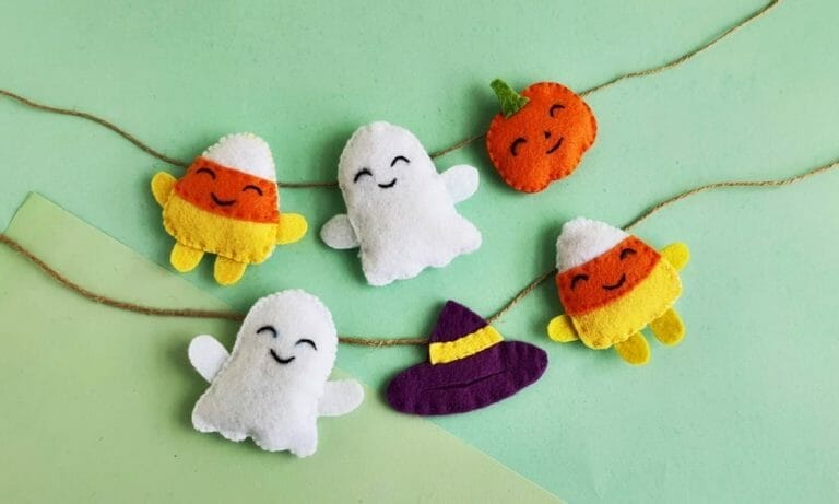 How to Make Halloween Garland for Beginners +3 Free Patterns
