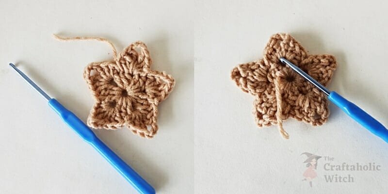 Crochet Stars  step 10