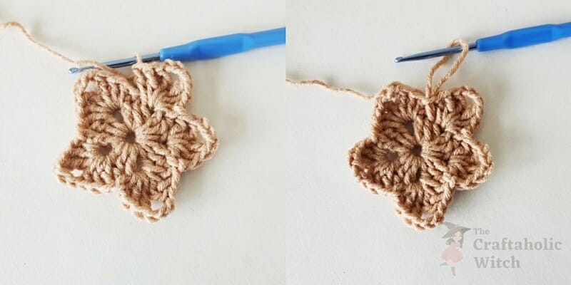 Crochet Stars  step 9
