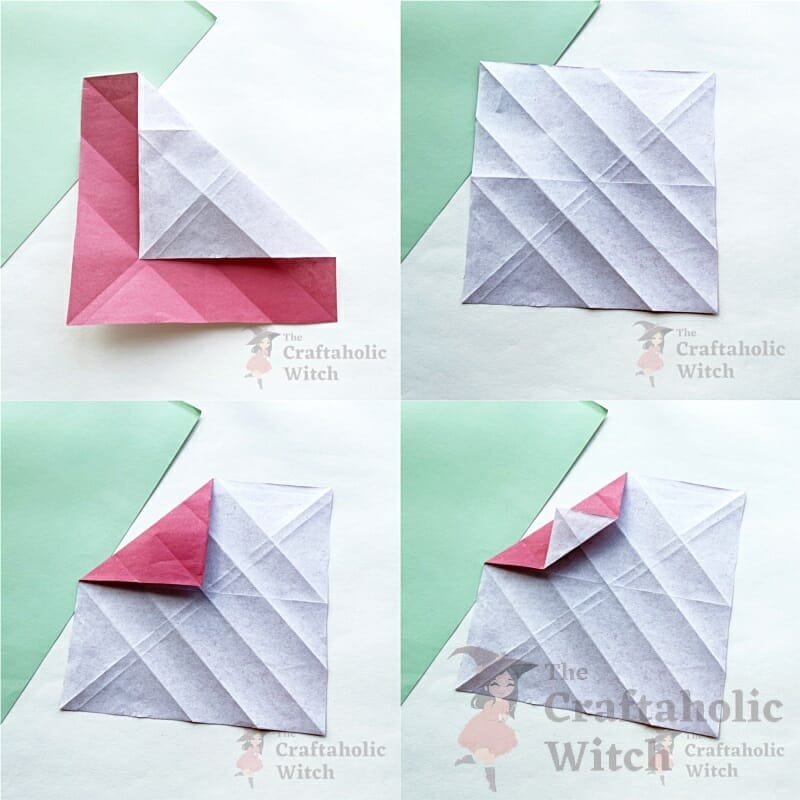 origami santa step 2