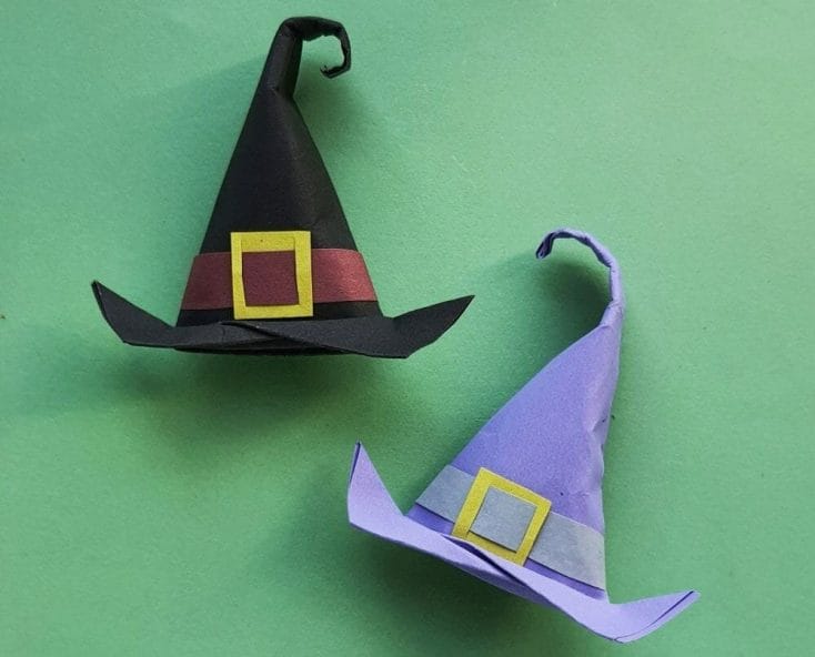Origami Witchs Hat - 16 Spooky Halloween Origami Projects with Complete Tutorials