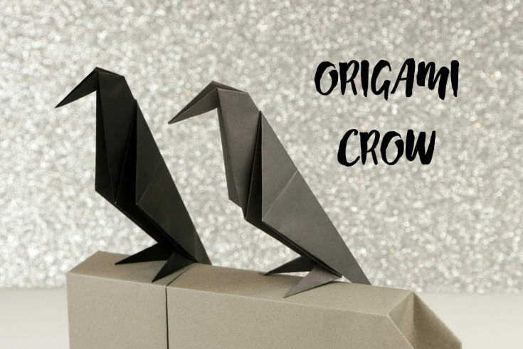 origami traditional crow 00 57e4b75f3df78c690ff8a8a5 1 - 16 Spooky Halloween Origami Projects with Complete Tutorials