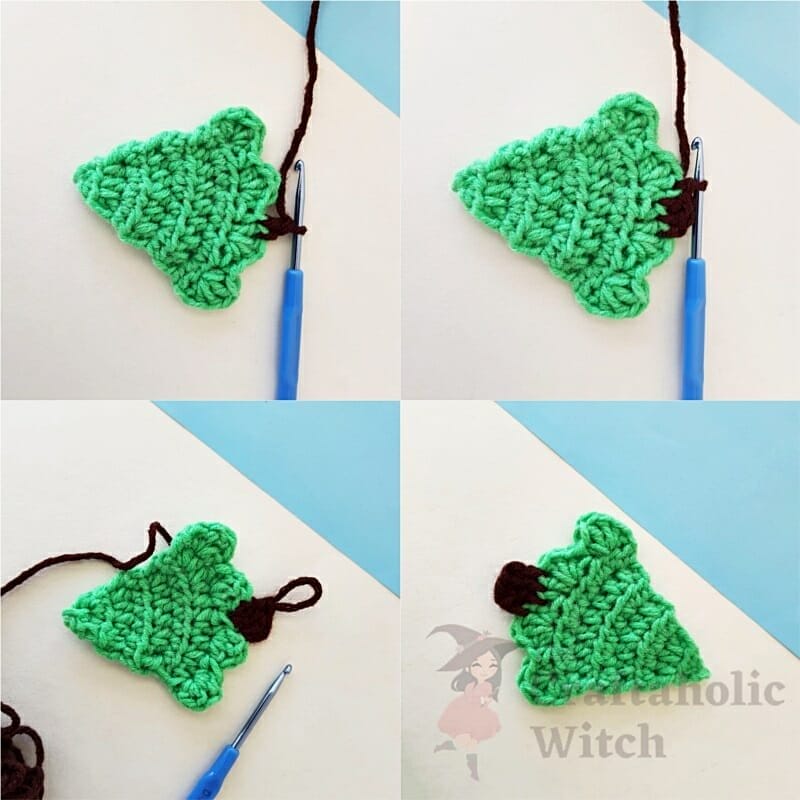 Step 7: Stem Part (free crochet christmas tree patterns)