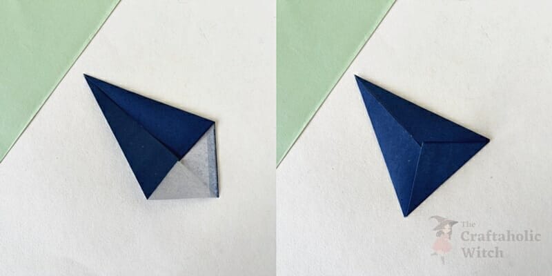 origami snowflake instruction step 3