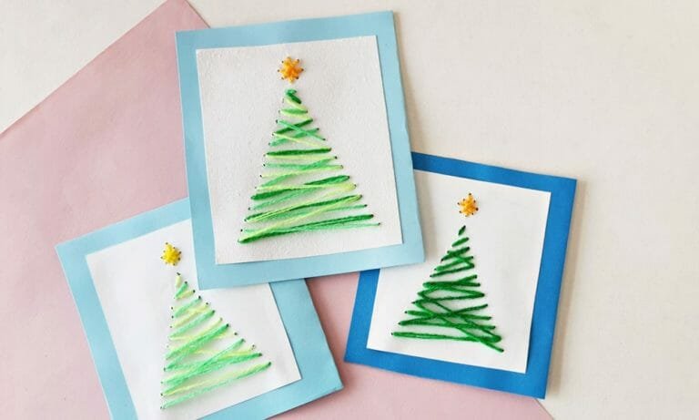 How to Make Easy Christmas Tree String Art (+ Free Template)