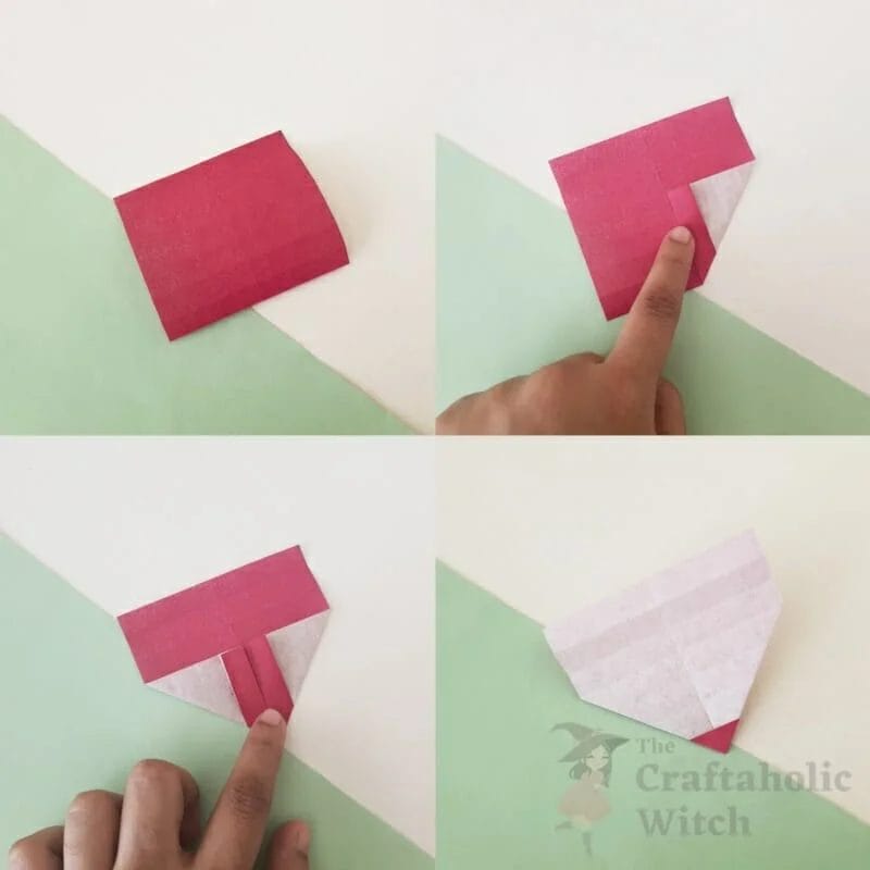 Origami Heart Ring Steps 3