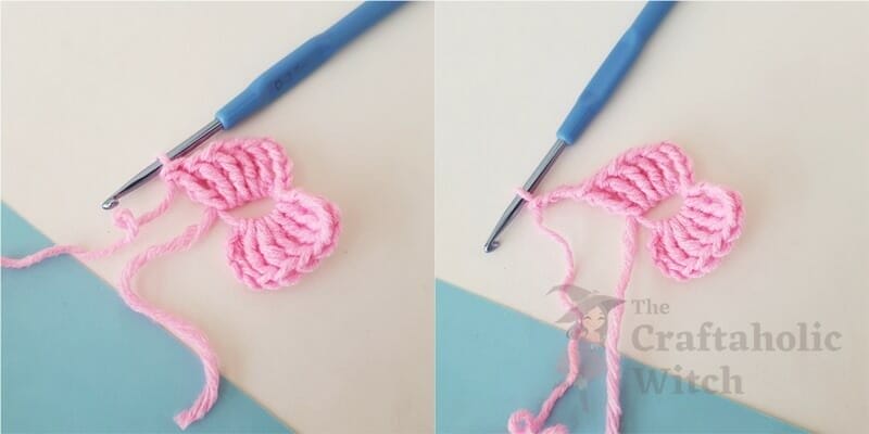 Step 7: Treble Crochet and Chain Stitches