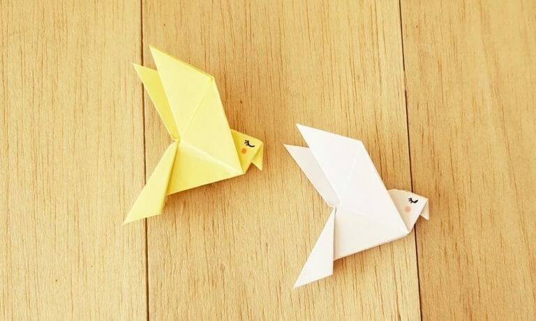 How to Make Origami Dove/Pigeon Birds (Instructions + Video)
