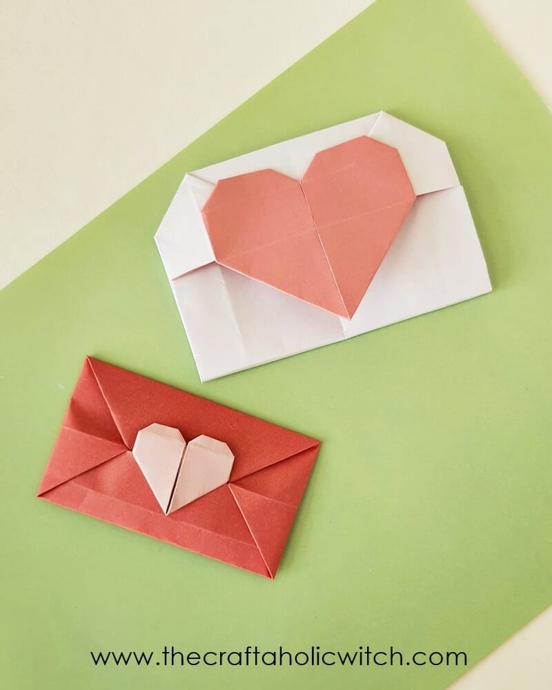 how to make a heart envelope