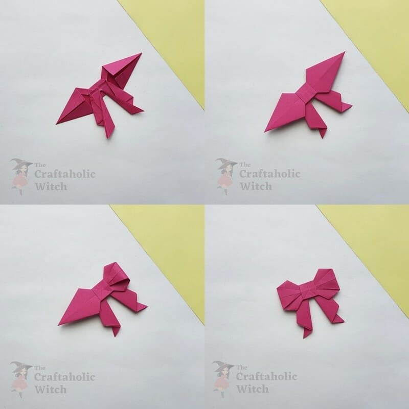 Step 8: Completing the Origami Bow Pattern