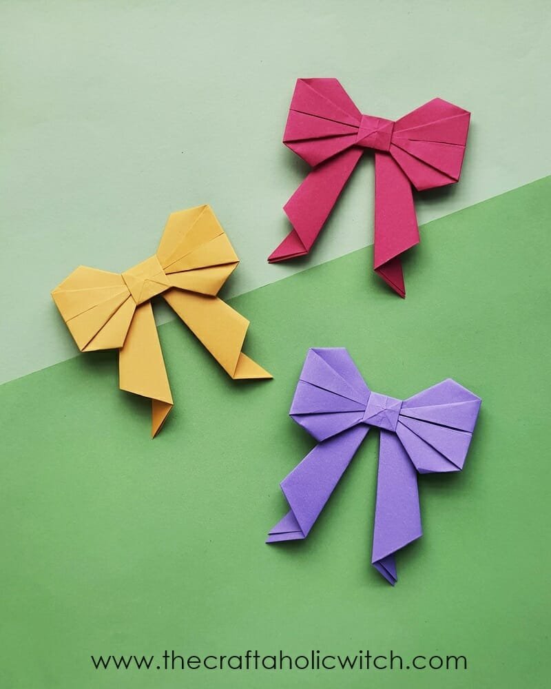 how to make origami bow