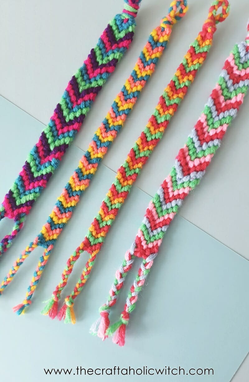 Chevron friendship bracelet on sale tutorial