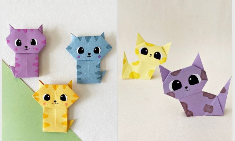 2 Easy Ways to Fold Cute Origami Cats (+ Video Tutorial)