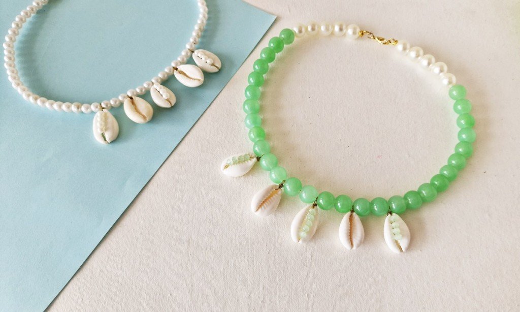 how to make sea shell necklace