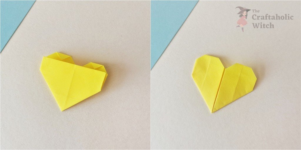 Step 10 - post it note heart origami