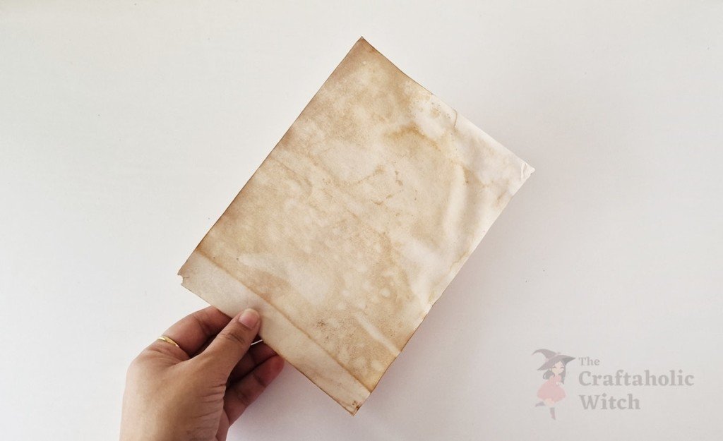 how to tea stain paper